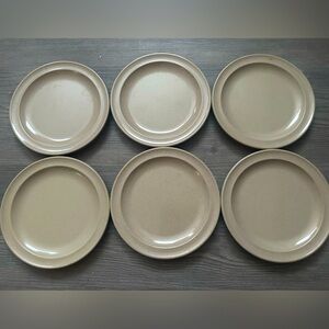 Beige Small Plates Set of 6